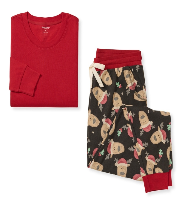 Jolly Reindeer Organic Cotton Matching Family Pajamas