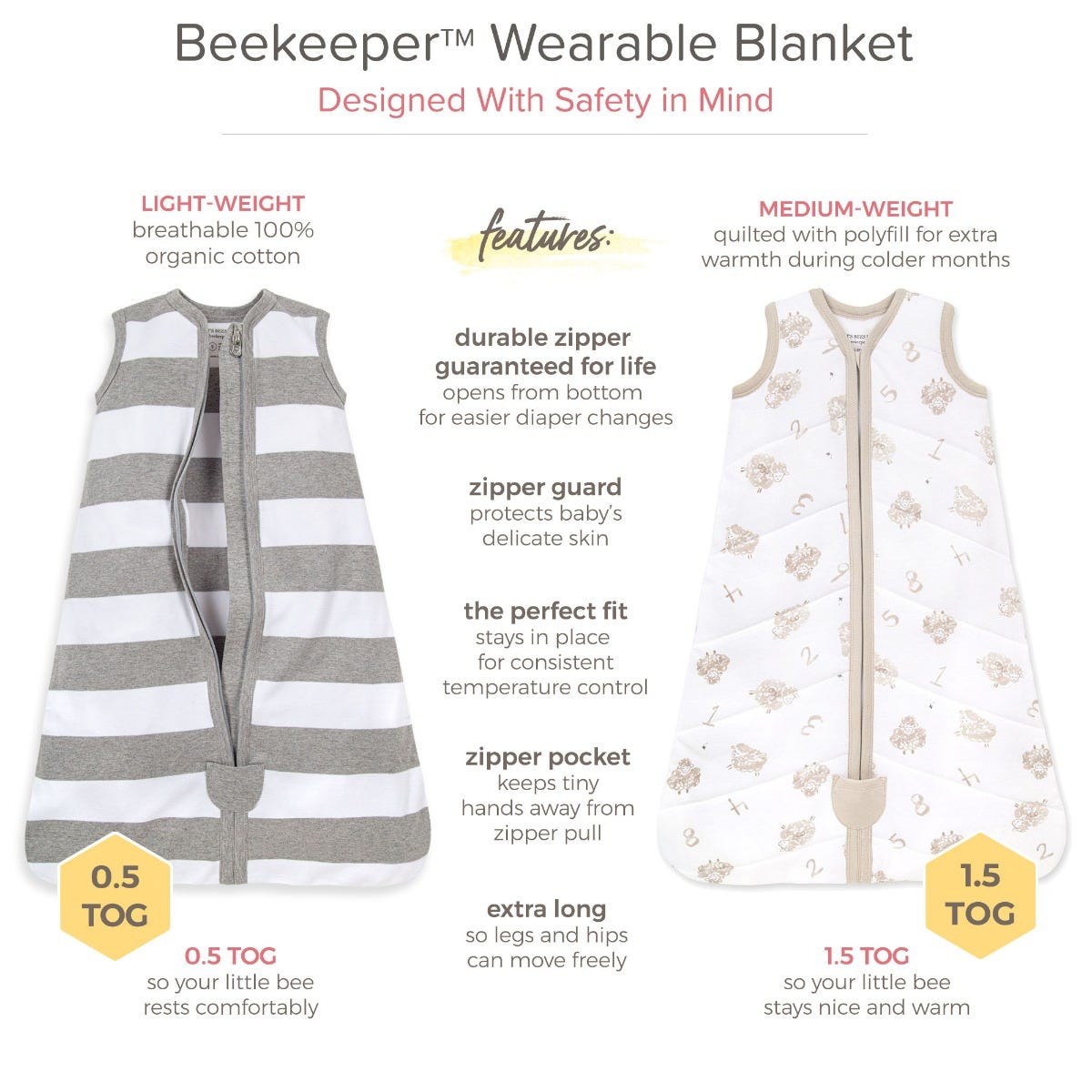 Burts bees sleep best sale sack tog