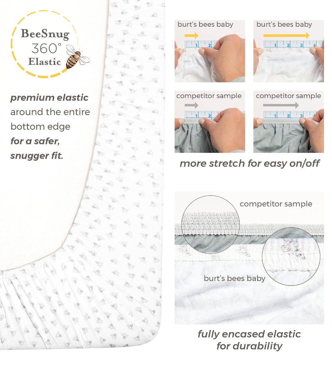 burt's bees fitted crib sheet