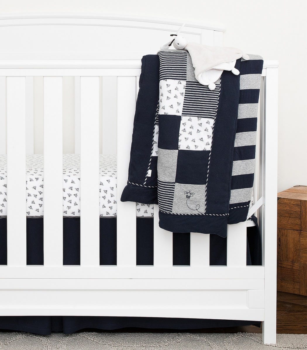 box pleat crib skirt