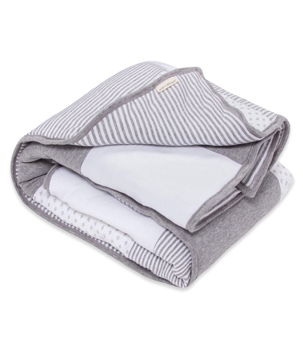 Dottie Bee Organic Cotton Reversible Baby Quilt