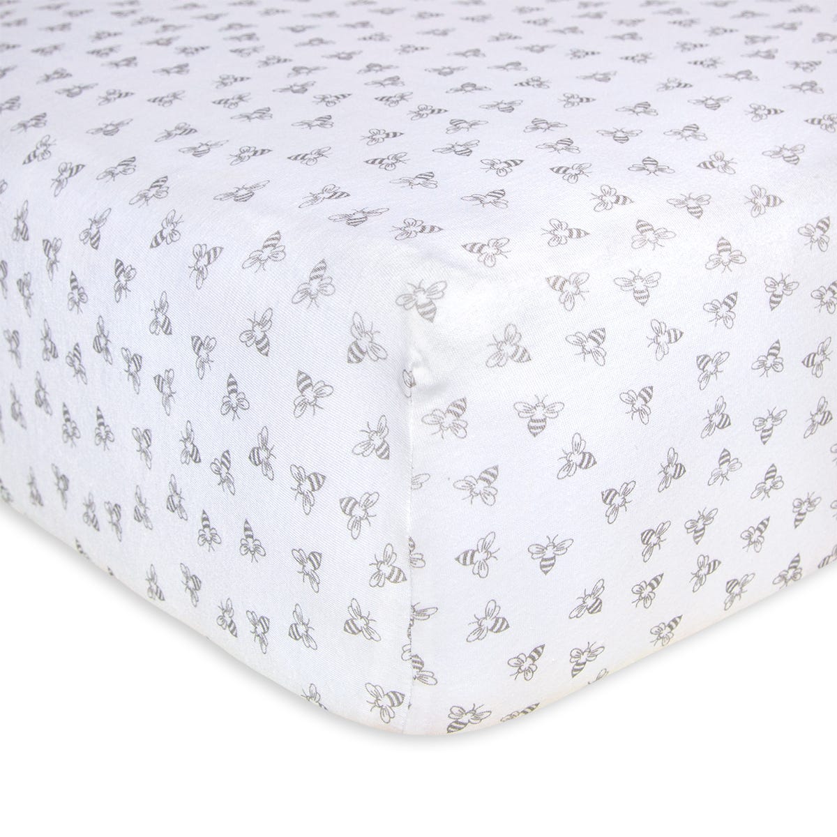 Honey Bee Organic Cotton BEESNUG Fitted Crib Sheet
