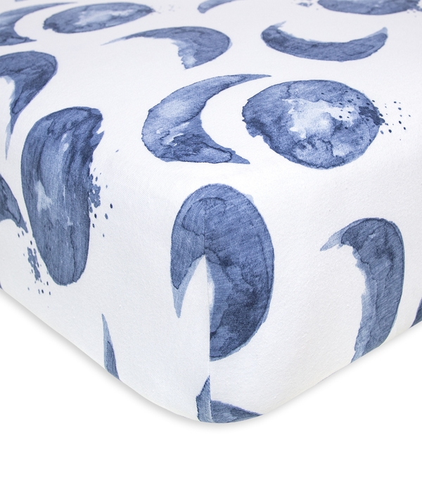 Hello Moon! Organic Cotton BEESNUG® Fitted Crib Sheet