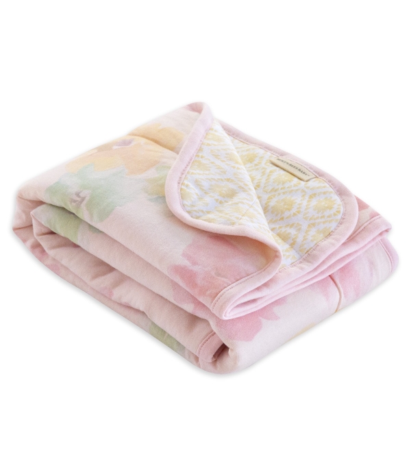 Morning Glory Organic Cotton Reversible Soft Baby Blanket