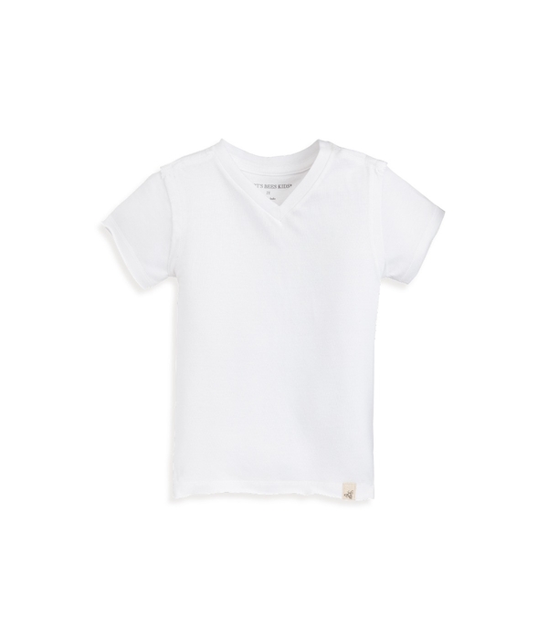 Short Sleeve Signature Organic Baby V Neck Tee