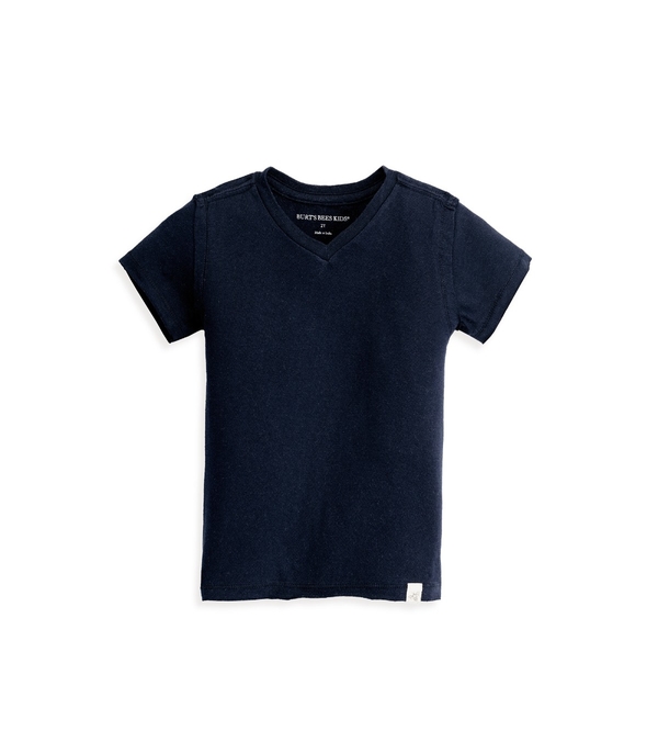 Short Sleeve Signature Organic Baby V Neck Tee