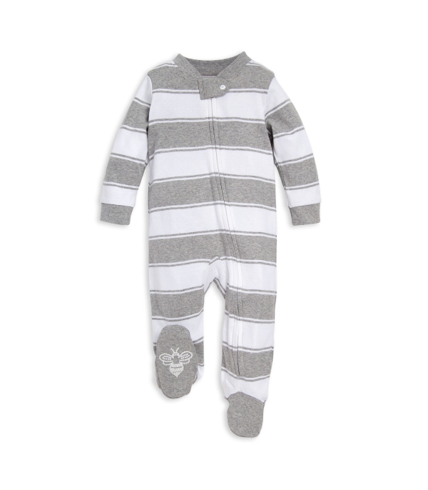 Rugby Stripe Organic Cotton Loose Fit Footed Sleep & Play
