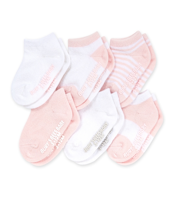 Baby Solids & Stripes Organic Cotton Grey Socks - Blossom
