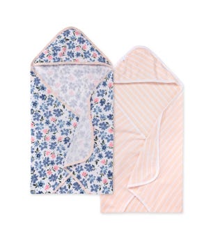 Botanical Gardens Organic Baby Hooded Towels 2 Pack