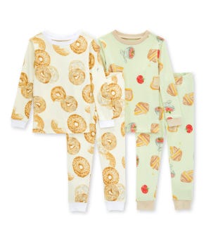 New York Bagel Organic Baby Snug Fit Pajamas - 2 Pack