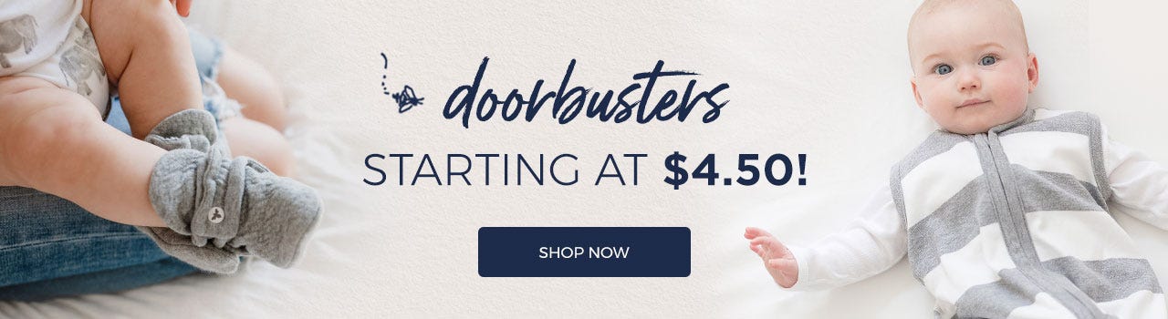 Doorbusters starting at $4.50! SHOP NOW
