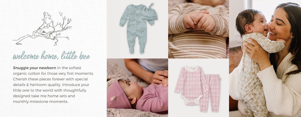 Burt's Bees Baby Organic Cotton Layette Collection for Newborns