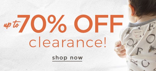 Up to 70% off clearance! SHOP NOW
