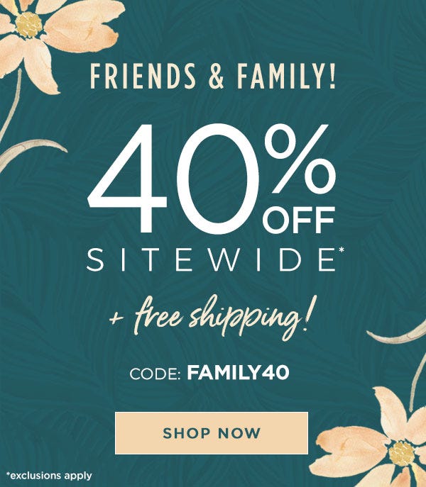 Burt's Bees Baby: Friends & Family! 40% off sitewide + free shipping! Code: FAMILY40. SHOP NOW