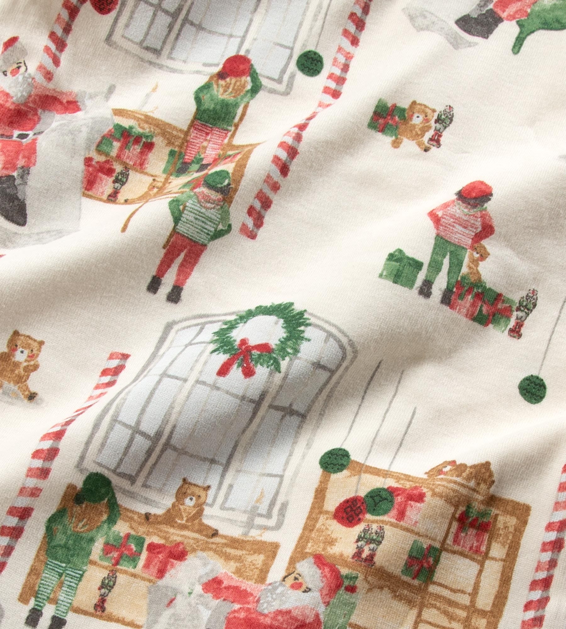 Santa's Workshop Family Matching Christmas Pajamas
