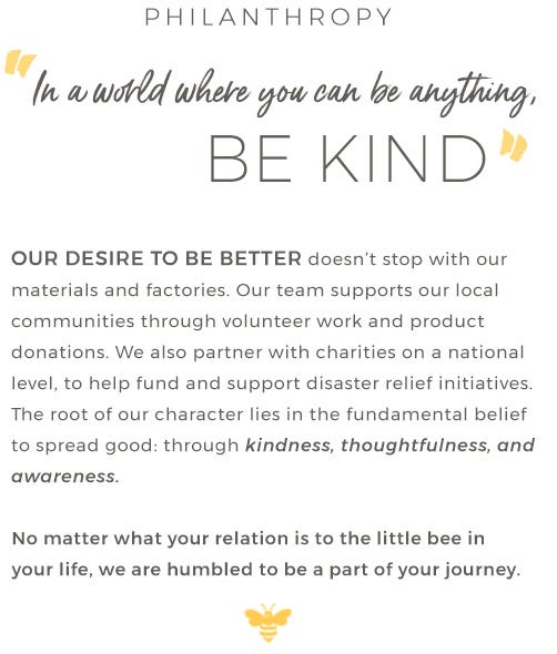 In a world you can be anything, be kind. Burt's Bees Baby