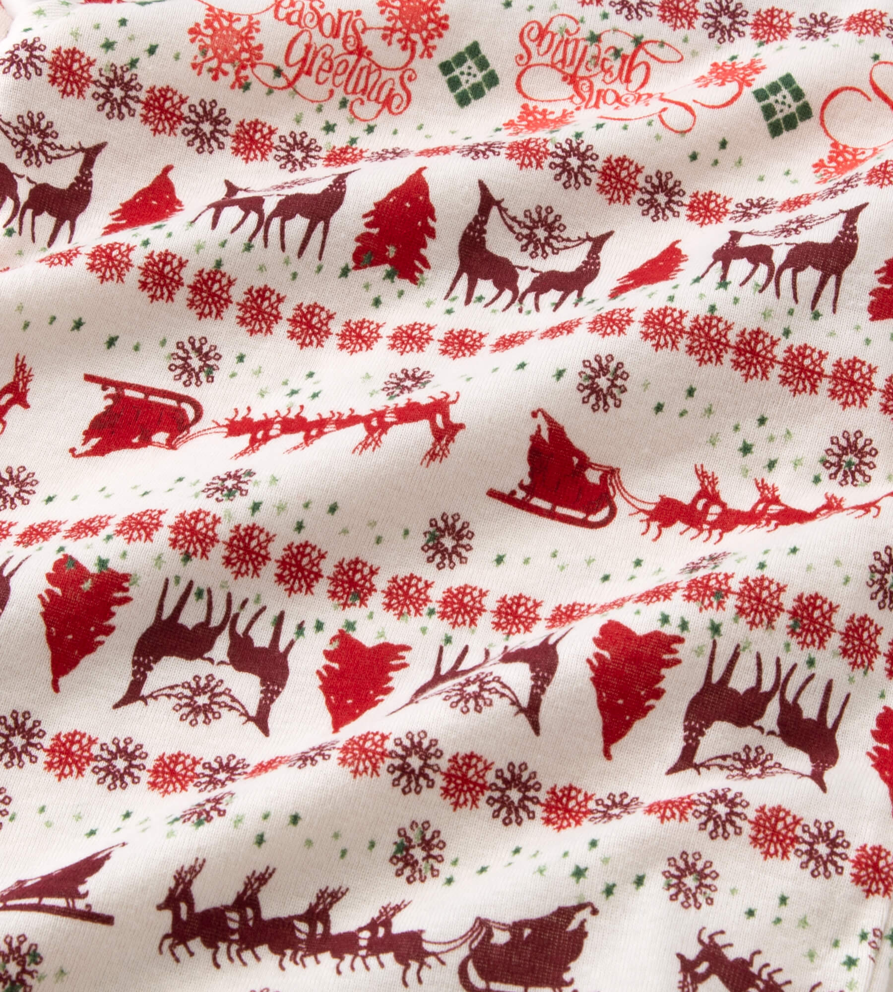 Spread holiday cheer in this classic Christmas pajama!