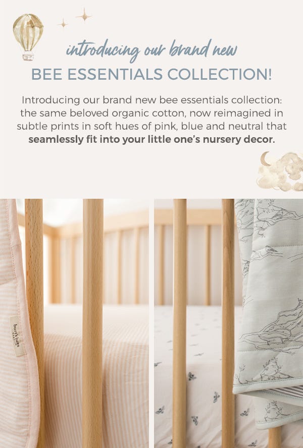 Burt's Bees Baby New Bedding Essentials Collection