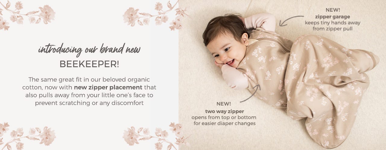 Burt's Bees Baby New Beekeeper Wearable Blanket Essentials Collection