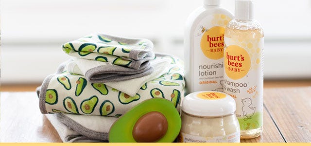 Burt's Bees Baby skin care - best baby shampoo, lotion and bath bubble wash